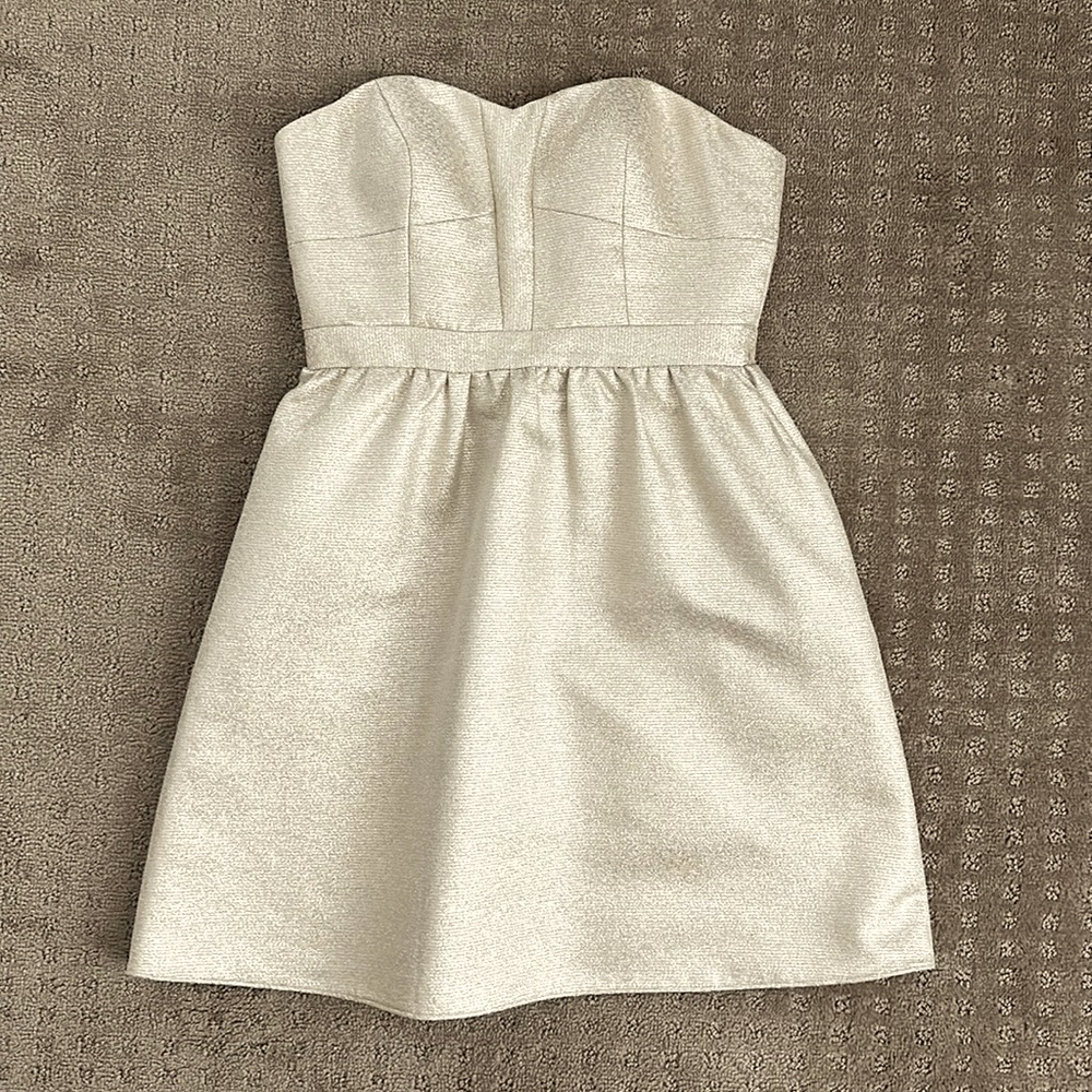 Aiden Women’s Strapless Cocktail Dress in Champagne, size 6 - Picture 2 of 9